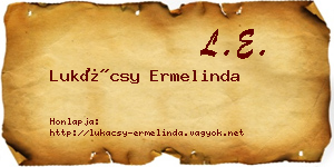 Lukácsy Ermelinda névjegykártya
